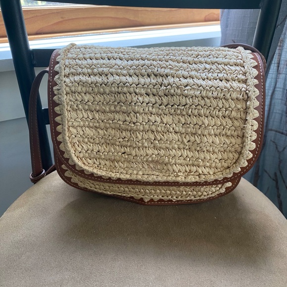 MANGO Natural Fiber Shoulder Bag - Picture 5 of 9